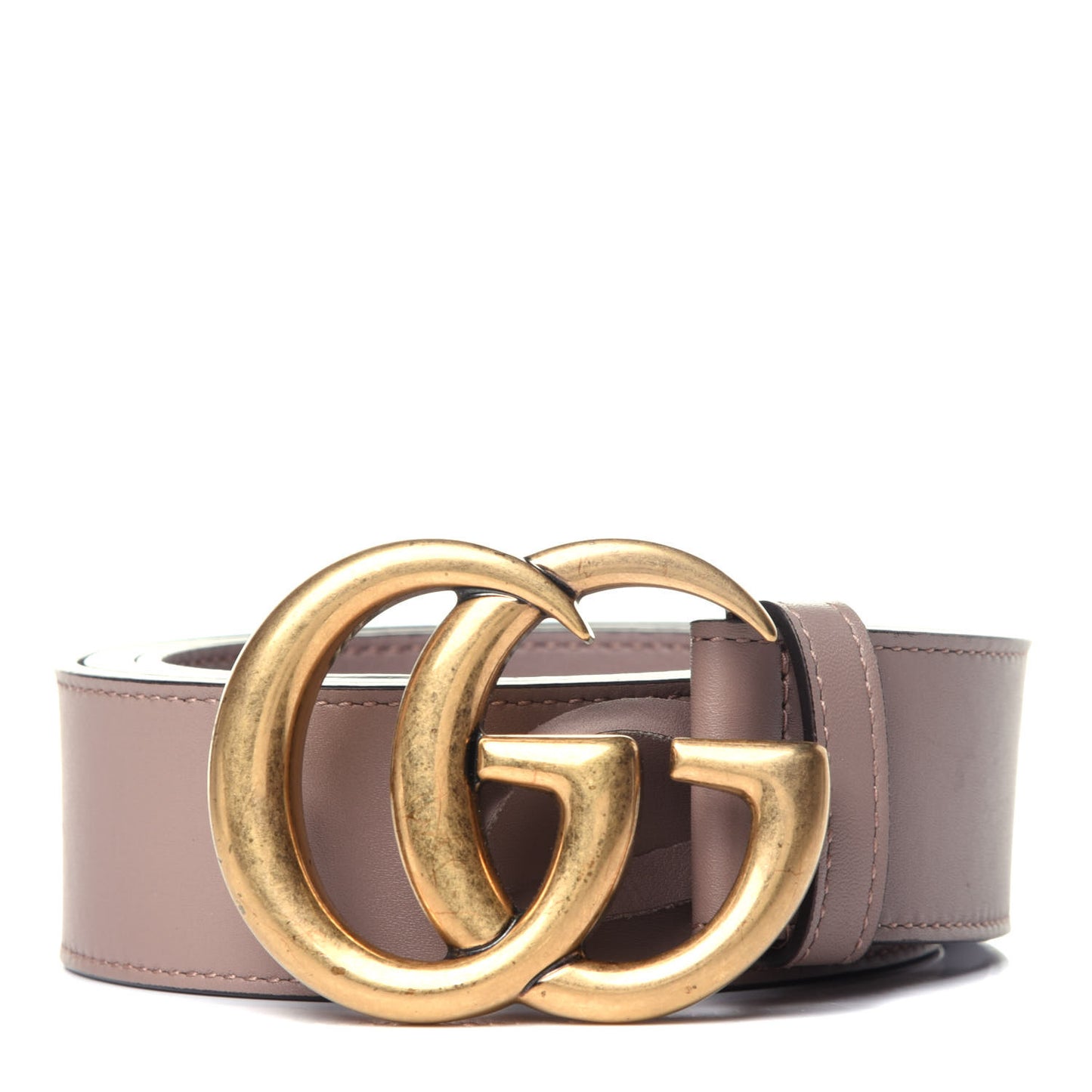 Calfskin Double G 40mm Belt 115 46 Porcelain Rose