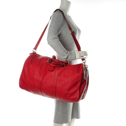 Gucci Guccissima Large Carry On Duffle Red 2 of 8