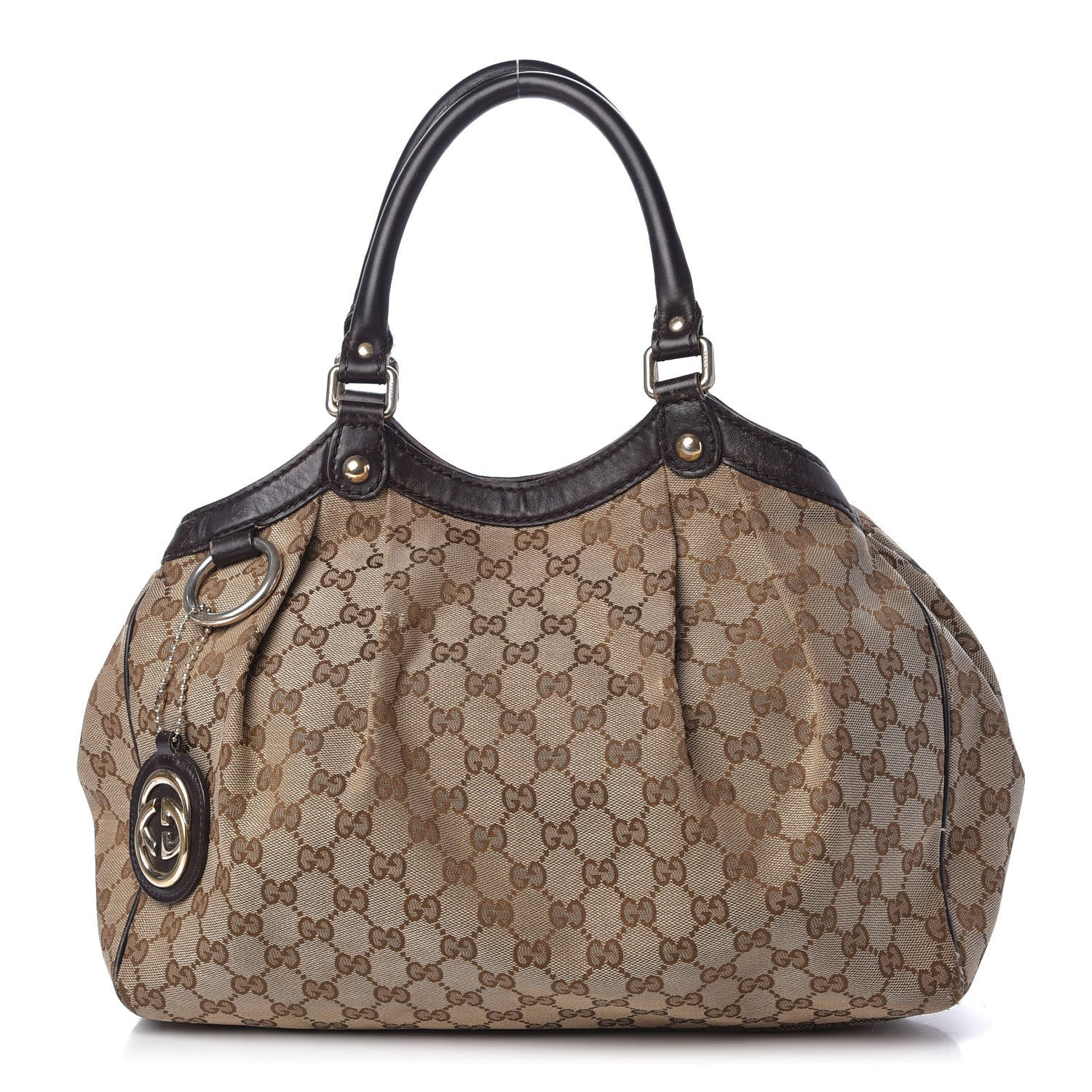 Gucci Monogram Medium Sukey Tote Dark Brown 1 of 14