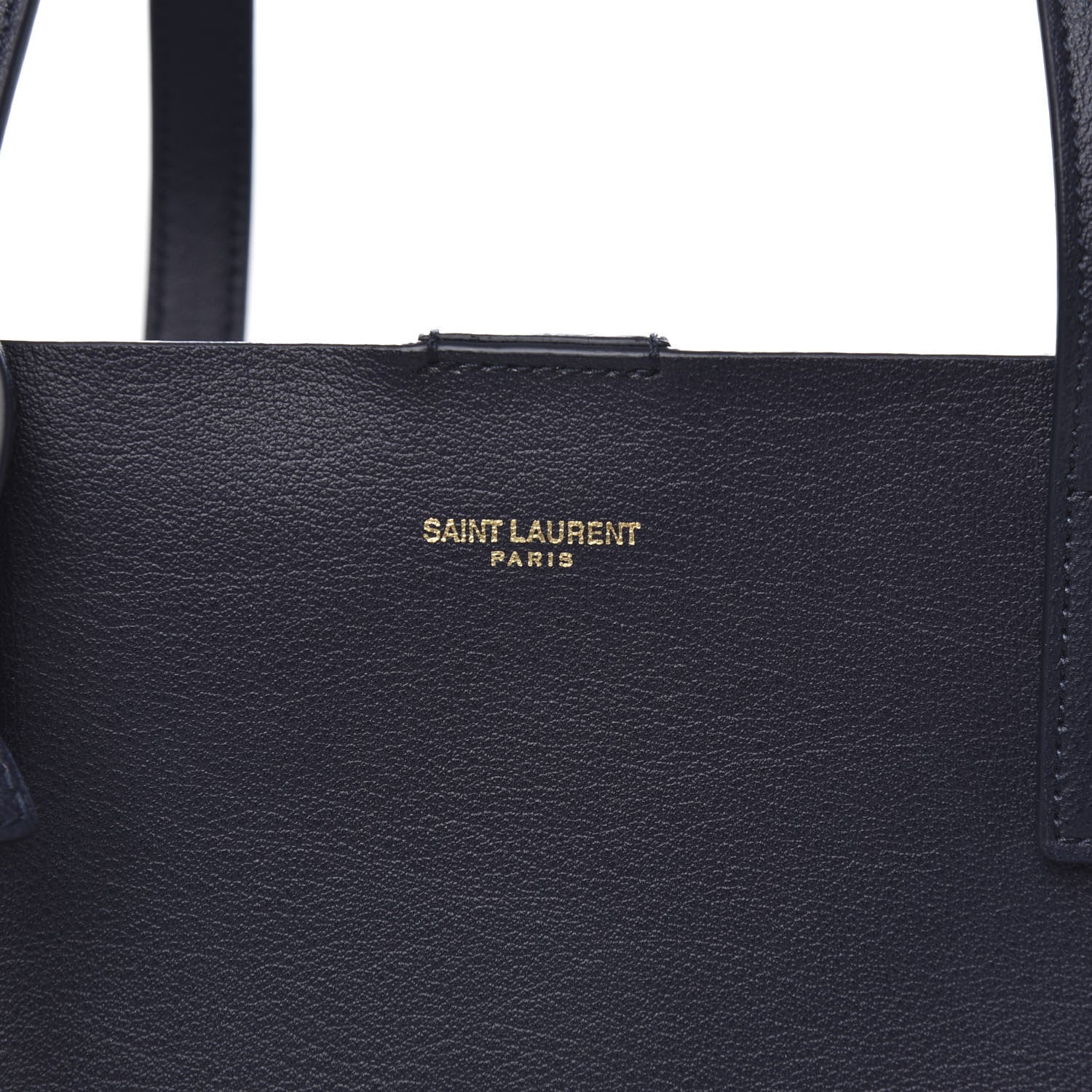 Saint Laurent Calfskin Large Shopping Tote Deep Marine 9 of 9