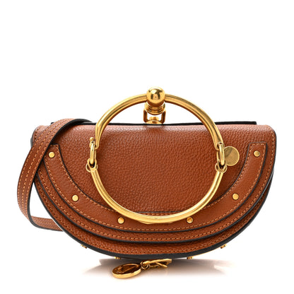 Chloe Calfskin Small Nile Bracelet Minaudiere Bag Caramel 1 of 9