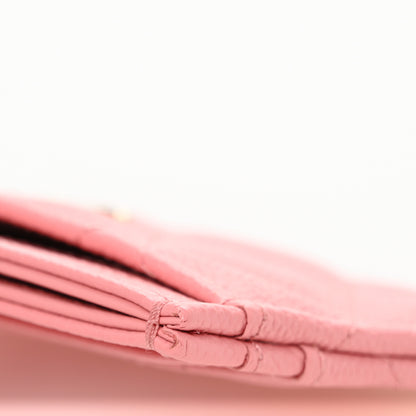 Chanel Caviar Quilted Card Holder Pink 10 of 11