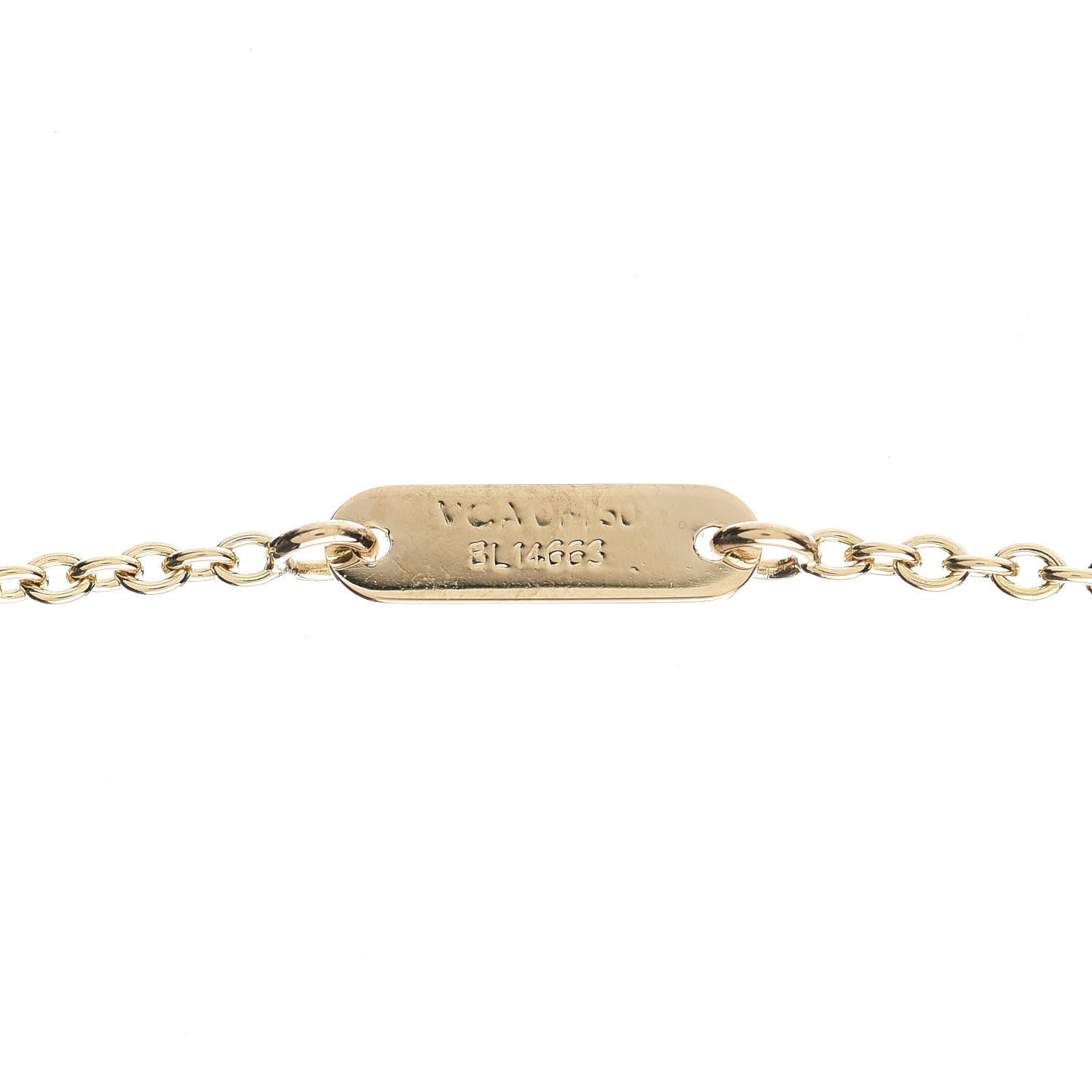 Van Cleef & Arpels 18K Yellow Gold Diamond Cross Pendant Necklace 5 of 5