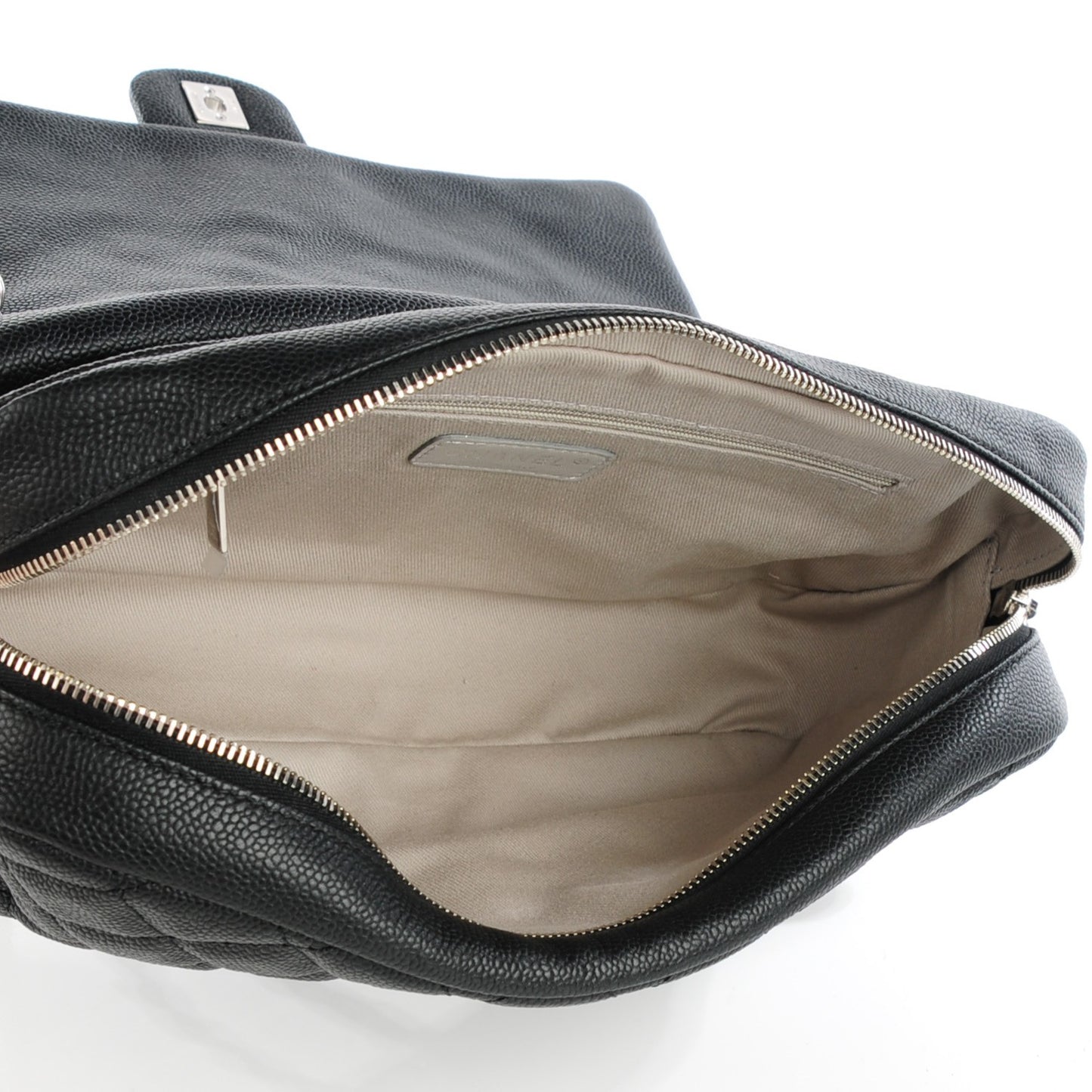 Caviar Quilted Jumbo Easy Flap Black