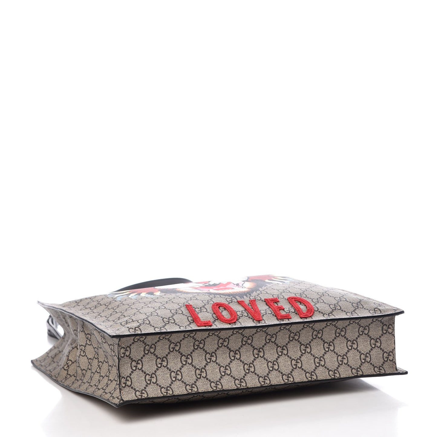 GG Supreme Monogram Angry Cat Vertical Tote
