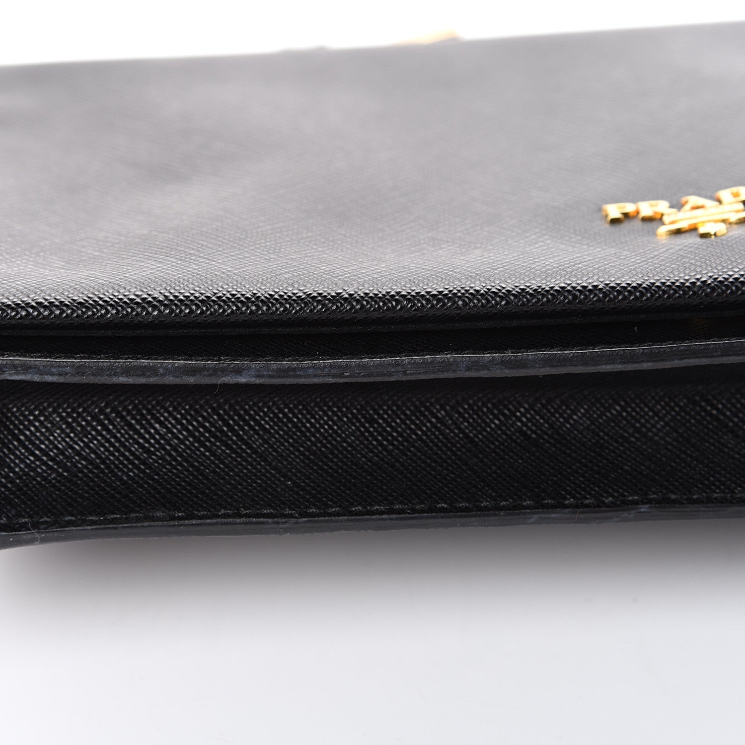 Prada Saffiano Lux Clutch Black 11 of 12