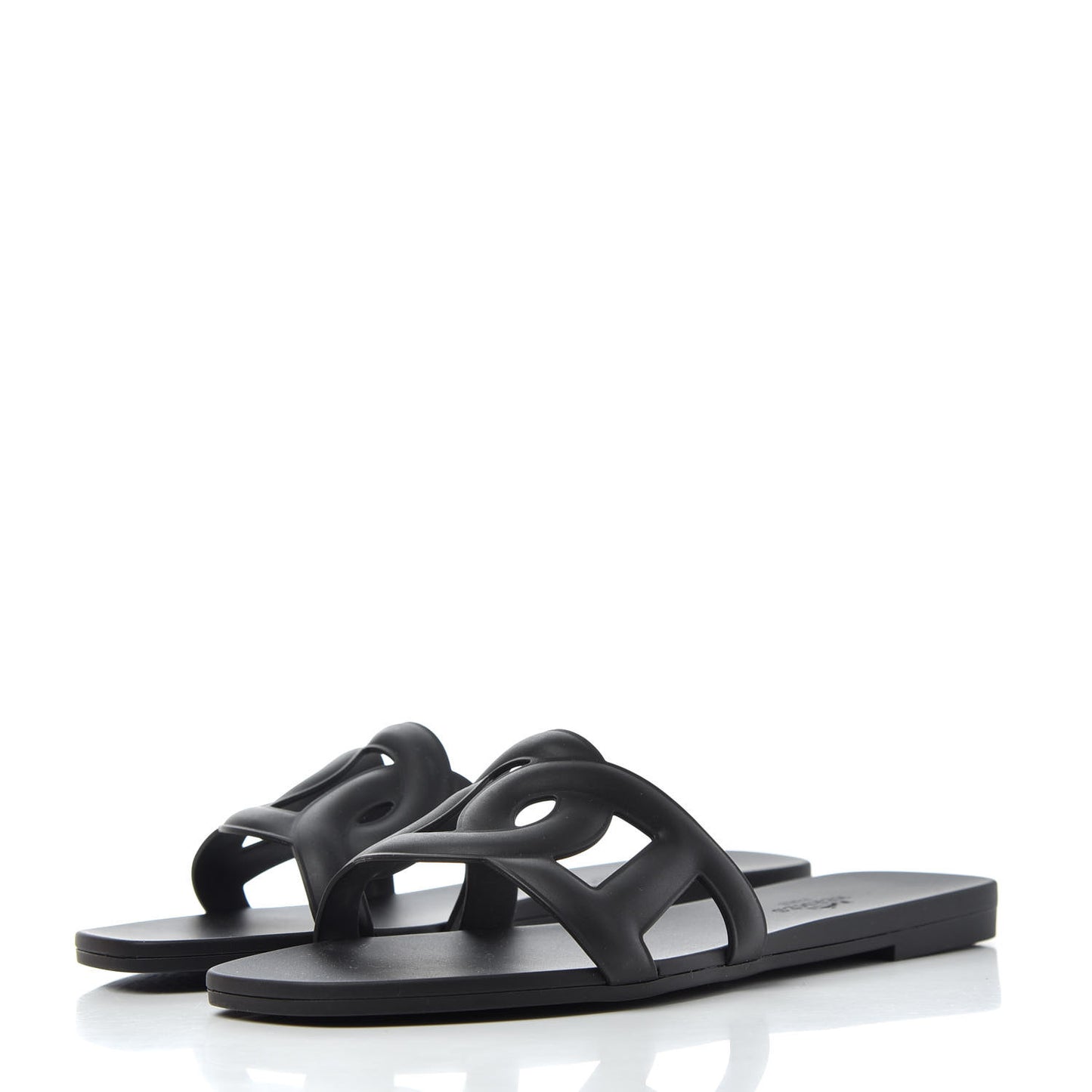 Rubber Aloha Sandals 35 Black