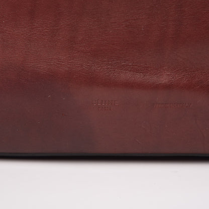 Celine Supple Calfskin Tie Knot Twisted Tote Burgundy 6 of 13
