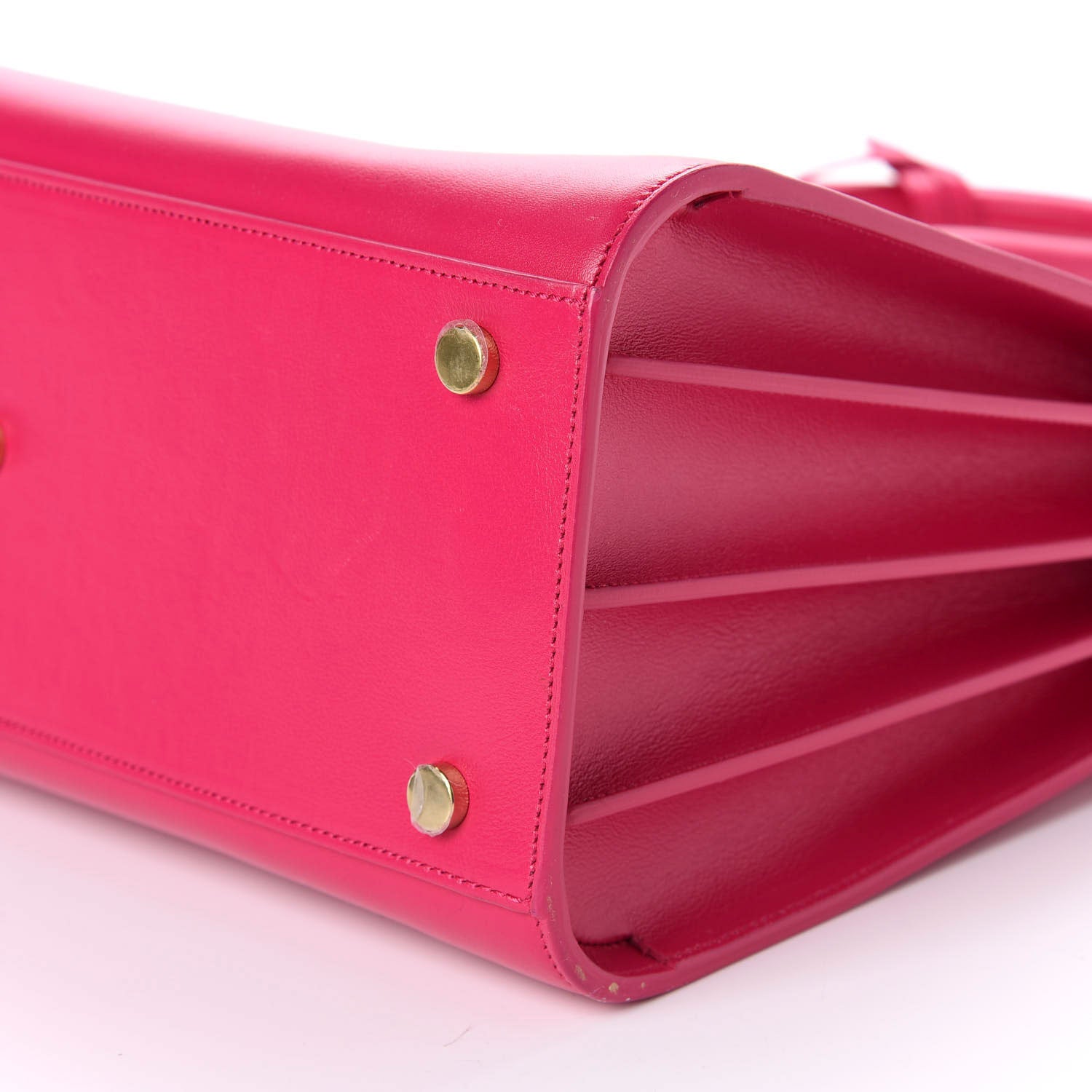 Saint Laurent Calfskin Small Sac De Jour Lipstick Fuchsia 8 of 11