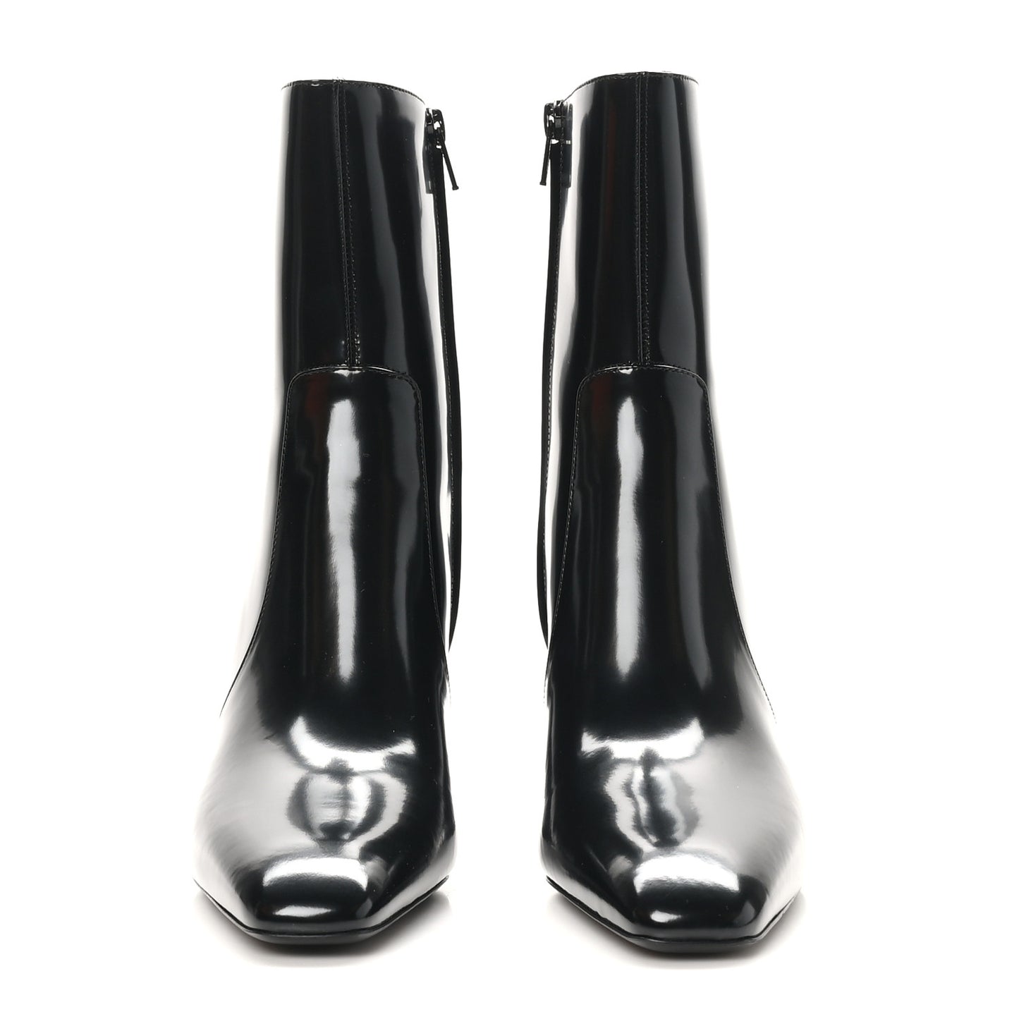 Vitello Marilyn Betty 70 Ankle Zip Boots 38.5 Black