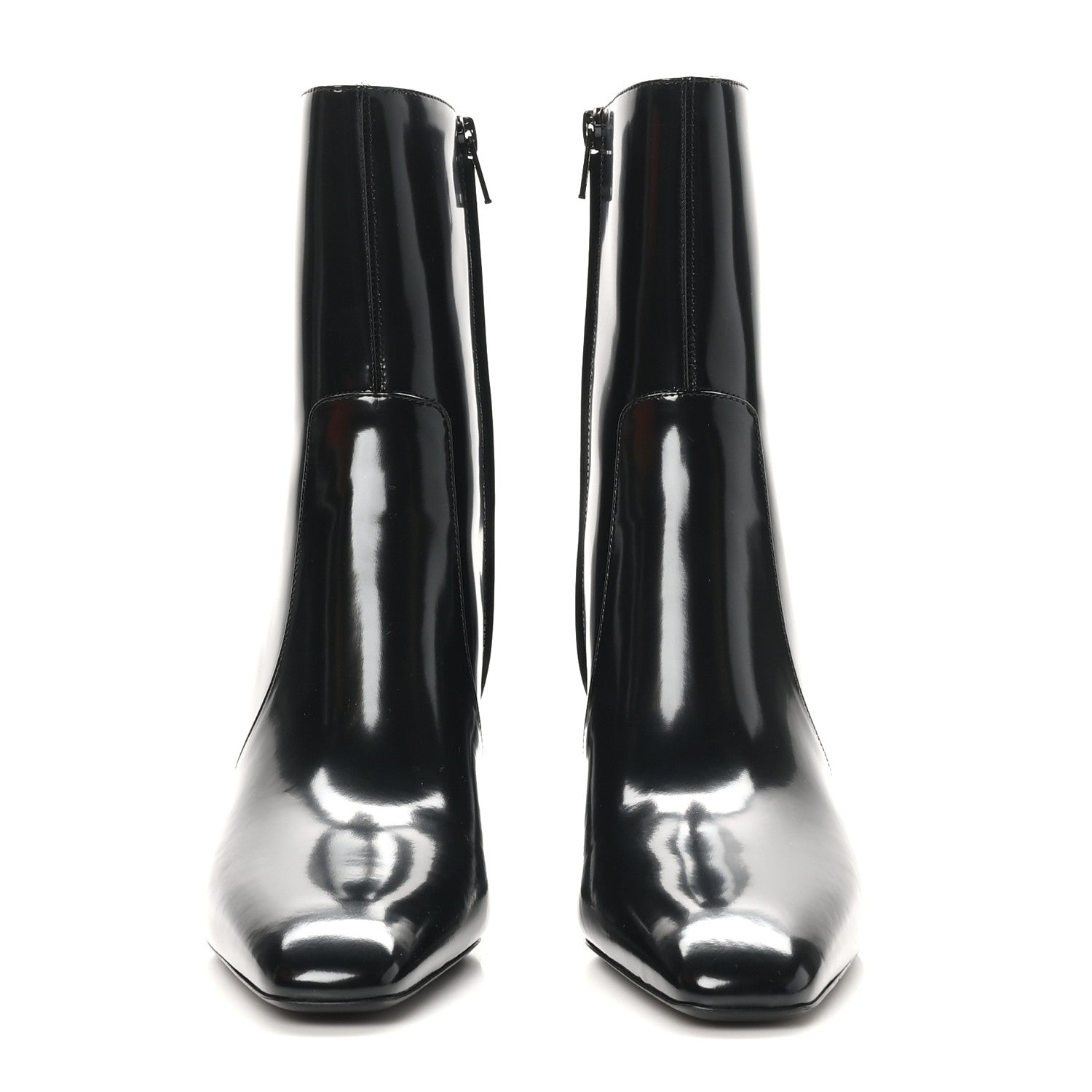 Saint Laurent Vitello Marilyn Betty 70 Ankle Zip Boots 38.5 Black 3 of 8