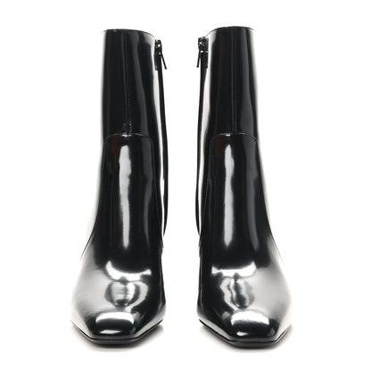 Saint Laurent Vitello Marilyn Betty 70 Ankle Zip Boots 38.5 Black 3 of 8