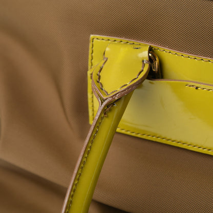 Burberry Nylon Patent Tote Green 16 of 17