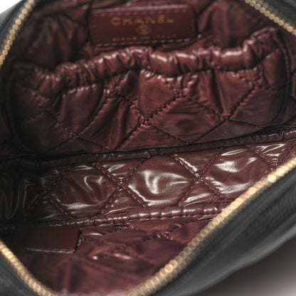 Chanel Caviar Quilted Small Curvy Pouch Cosmetic Case Black 5 of 8