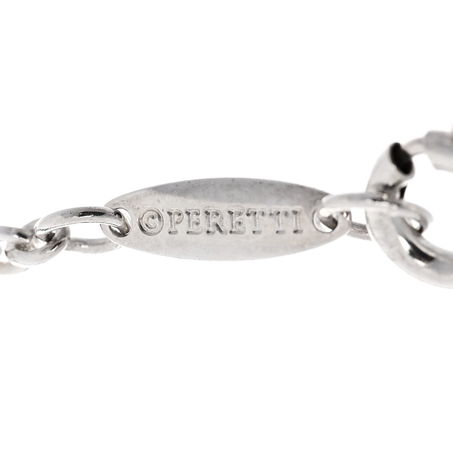 Sterling Silver Elsa Peretti Teardrop Charm Bracelet