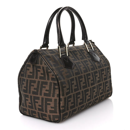 Fendi Zucca Cuoio Lucido Medium Chef Boston Tobacco Moro 3 of 10