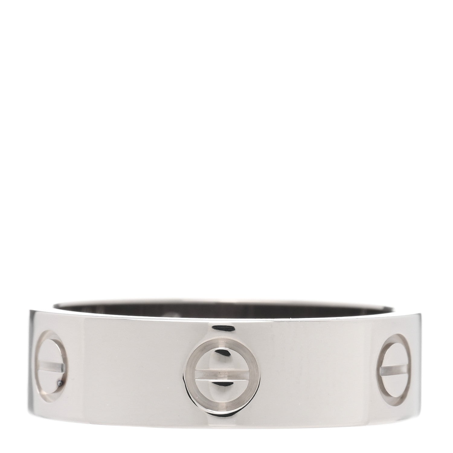 Cartier 18K White Gold 5.5mm LOVE Ring 60 9.25 3 of 5