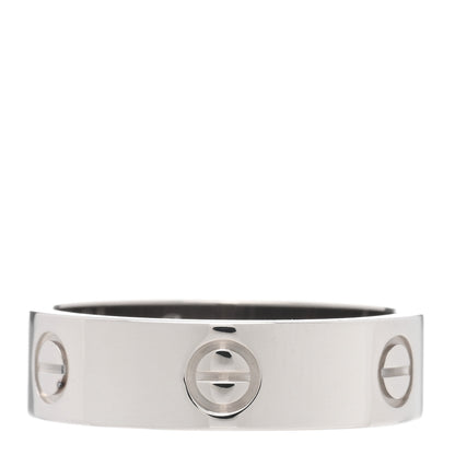 Cartier 18K White Gold 5.5mm LOVE Ring 60 9.25 3 of 5