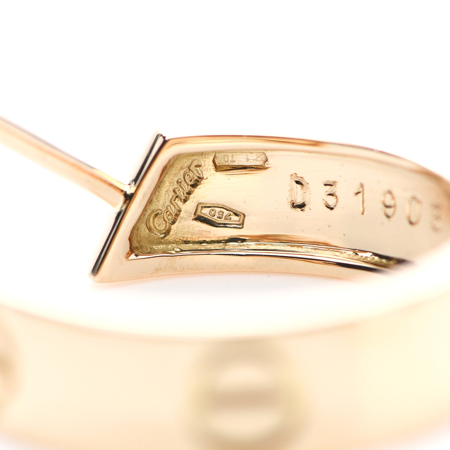 Cartier 18K Yellow Gold 5.5mm LOVE Hoop Earrings 6 of 7