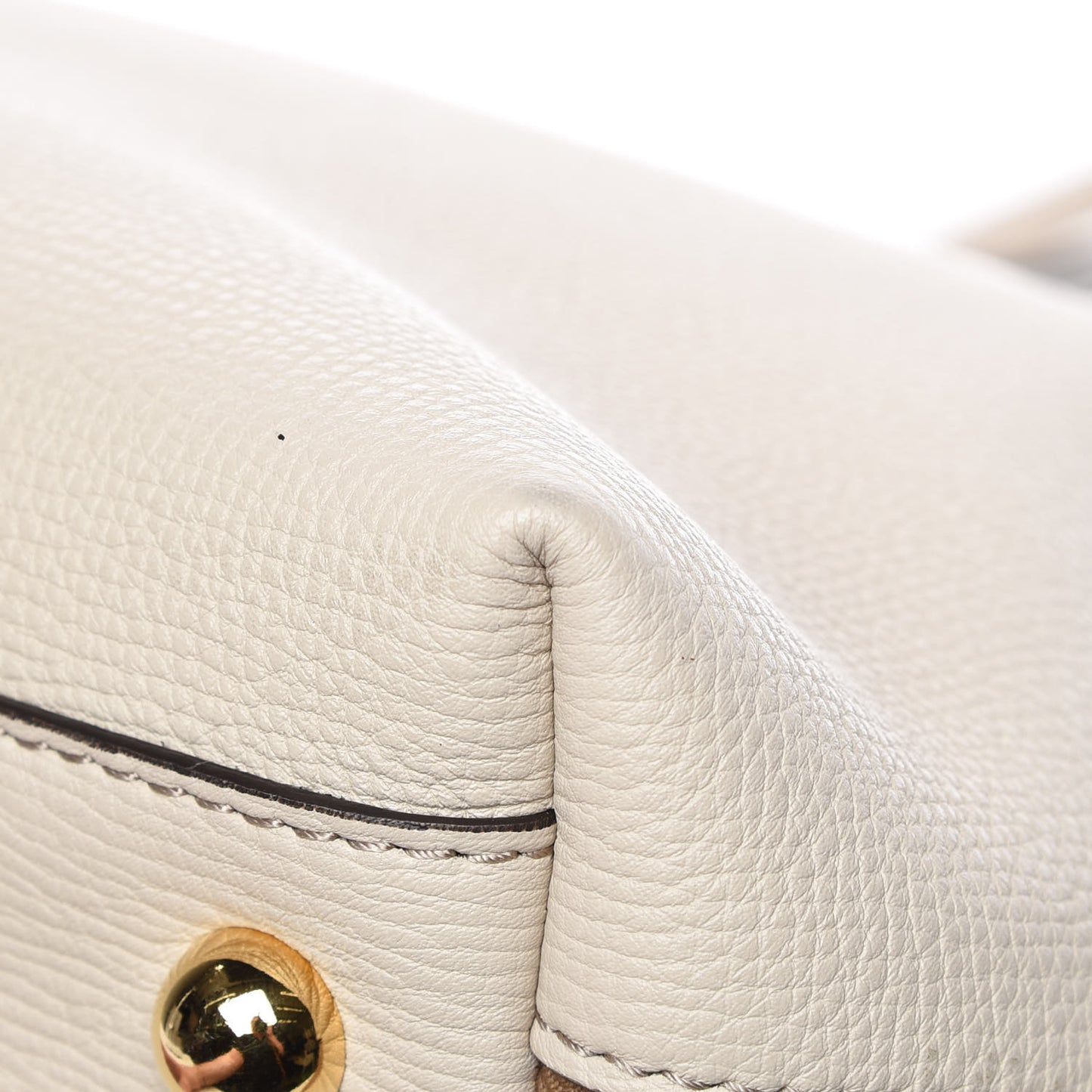 Derby Calfskin House Check Medium Welburn Tote Limestone