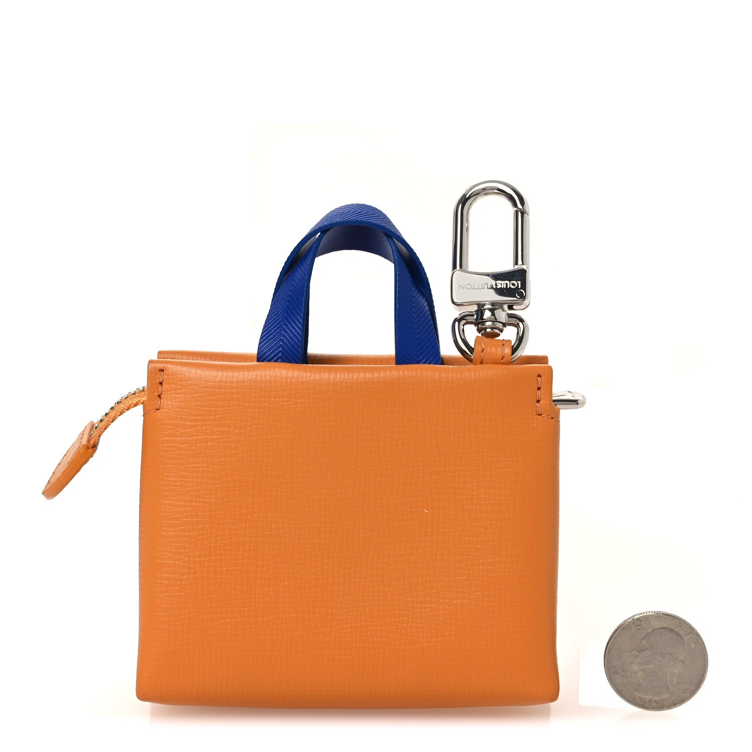 Louis Vuitton Cowhide LV Mini Shopper Bag Charm Safran 2 of 6