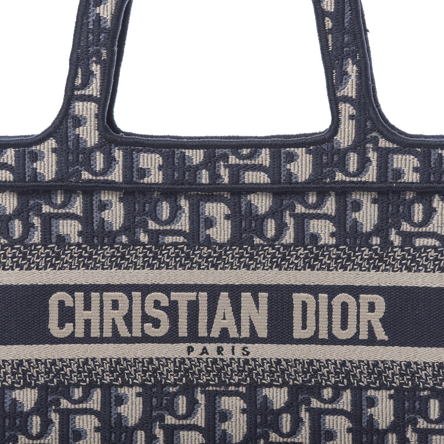 Christian Dior Oblique Mini Book Tote Blue Multicolor 8 of 11