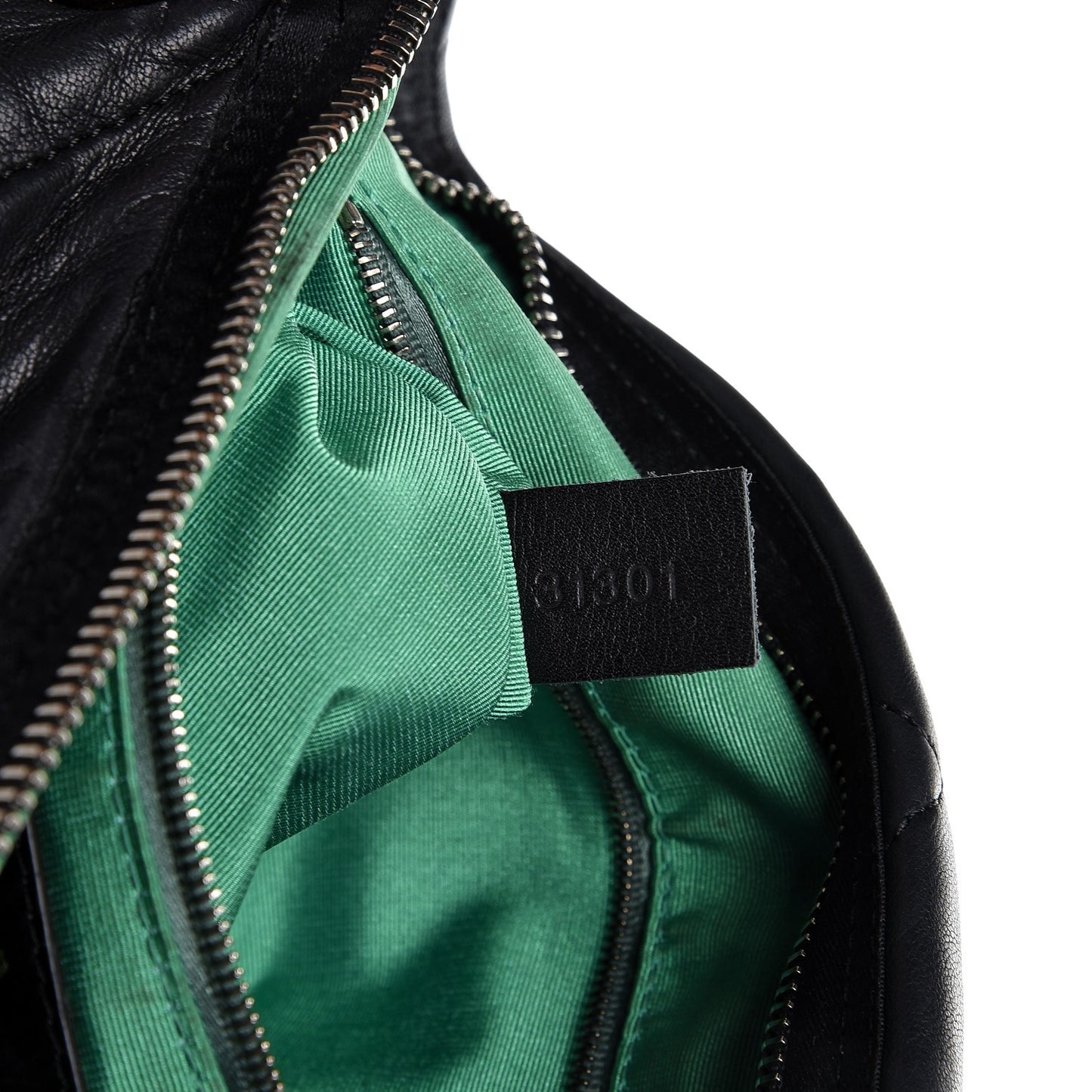 Lambskin Quilted Medium Amalia Shoulder Bag Black