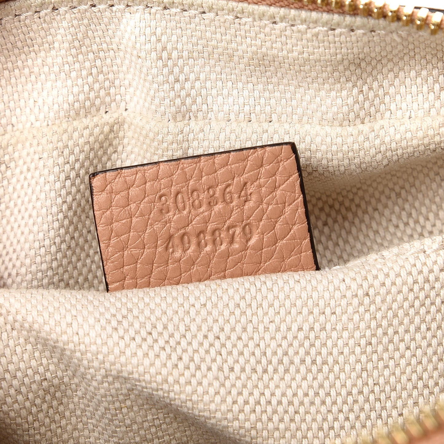 Pebbled Calfskin Small Soho Disco Bag Camelia