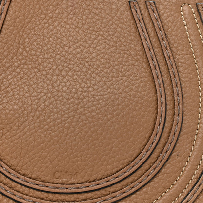 Chloe Grained Calfskin Small Marcie Saddle Bag Nut 7 of 13