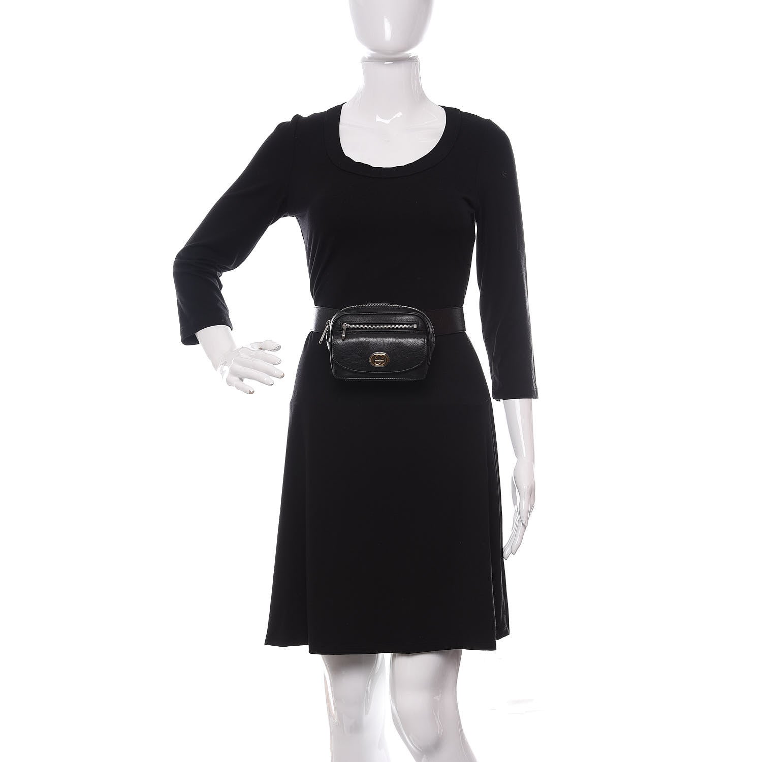 Gucci Fluffy Calfskin Mini Morpheus Belt Bag 90 36 Black 2 of 11
