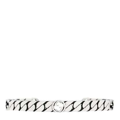 Gucci Sterling Silver Interlocking G Cuff Bracelet 17 1 of 4