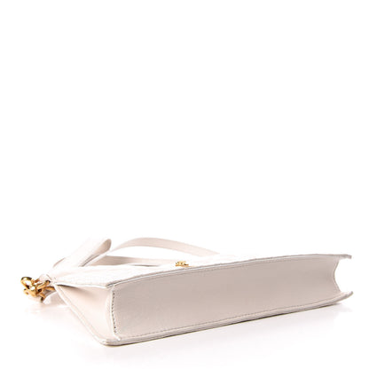 Versace Calfskin Quilted Tribute Icon Crossbody Flat Pouch White 4 of 10