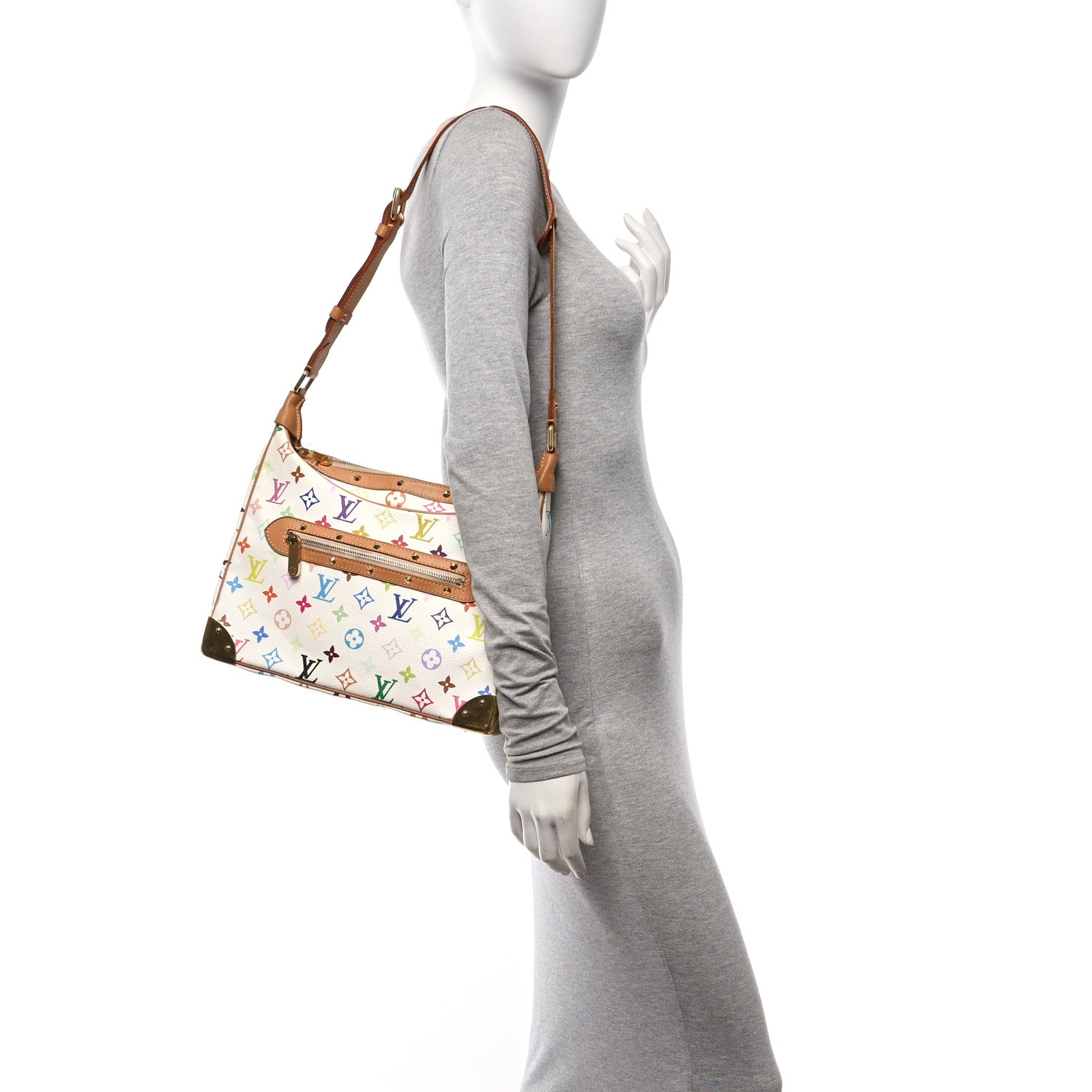 Louis Vuitton Monogram Multicolor Boulogne White 2 of 9