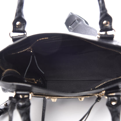 Balenciaga Chevre Gold Metallic Edge Hardware Mini City Black 5 of 9