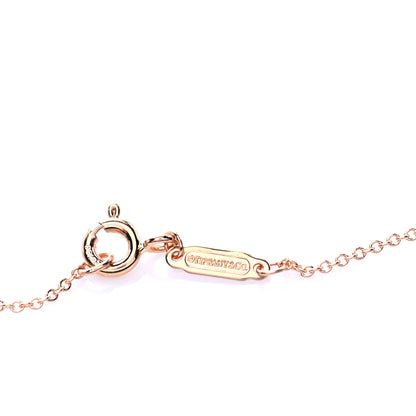 Tiffany 18K Rose Gold Diamond Medium Ampersand Pendant Necklace 6 of 7