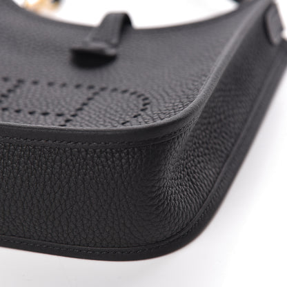 Hermes Taurillon Clemence Evelyne TPM Black 10 of 12