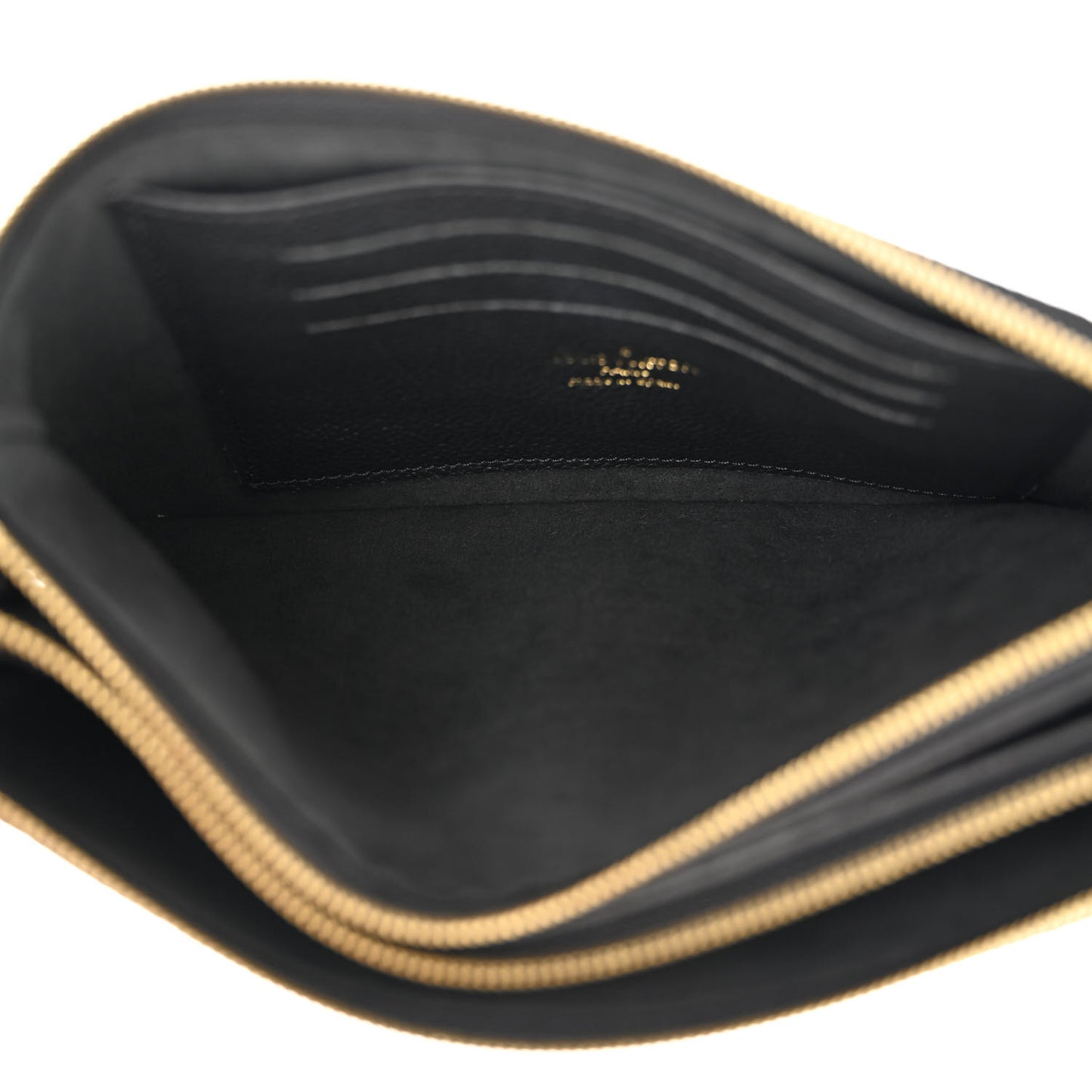 Empreinte Double Zip Pochette Black