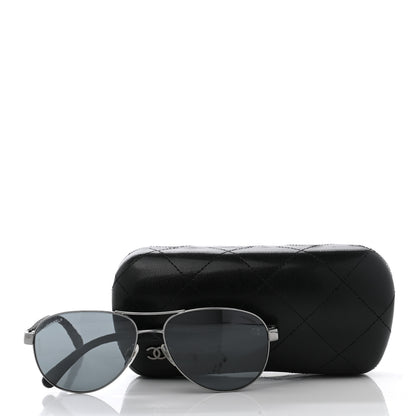 Chanel Pilot Summer Aviator Sunglasses 4204-Q Black 14 of 14