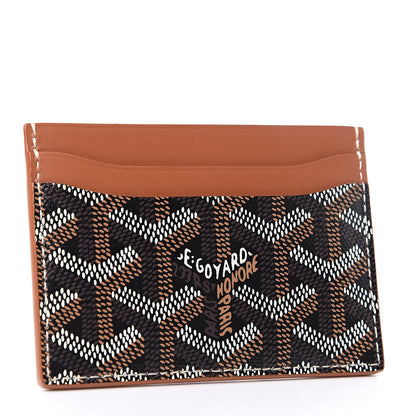 Goyard Goyardine Saint Sulpice Card Holder Black Gold 3 of 5