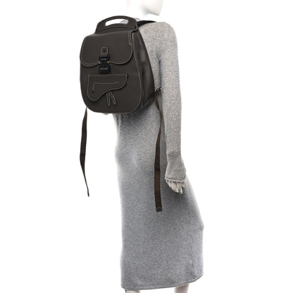 Christian Dior Grained Calfskin Maxi Gallop Sling Bag Grey 2 of 12