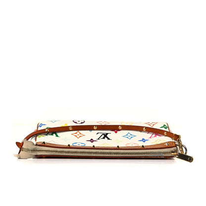 Louis Vuitton Monogram Multicolor Pochette Accessories White 11 of 12