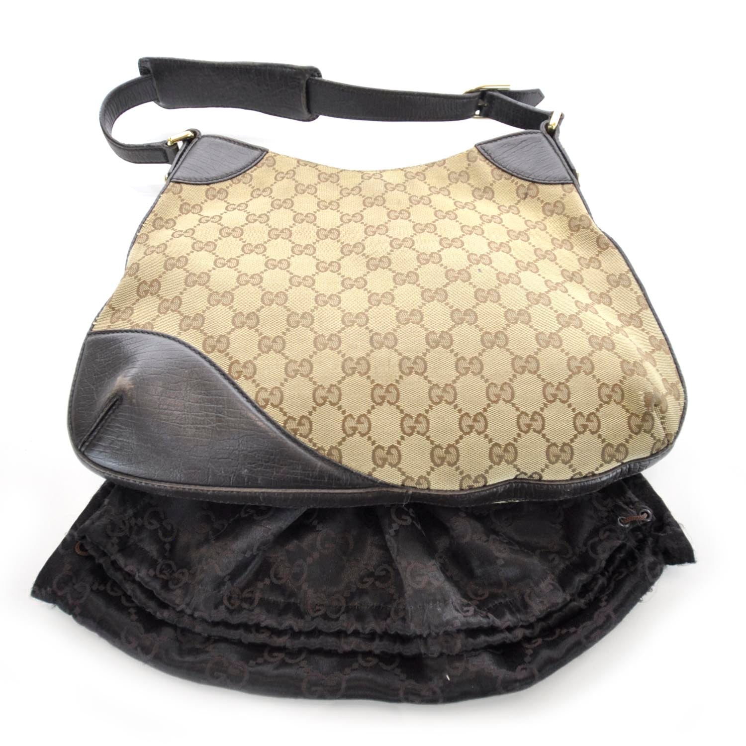 Gucci Monogram Hasler Shoulder Bag Ebony 3 of 10