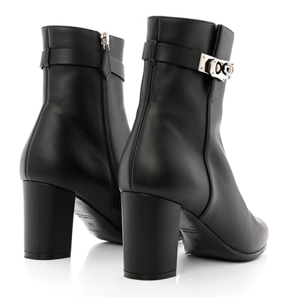 Hermes Calfskin Saint Germain Ankle Boots 38 Black 4 of 14