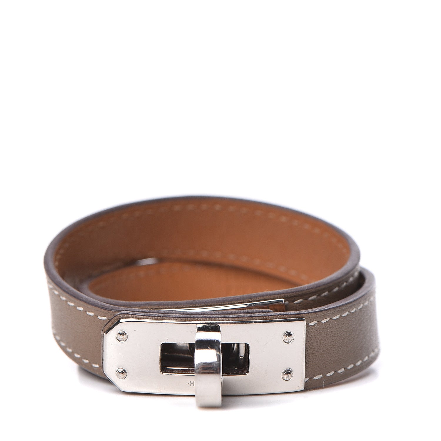 Hermes Swift Kelly Double Tour Bracelet T1 Etoupe 1 of 6