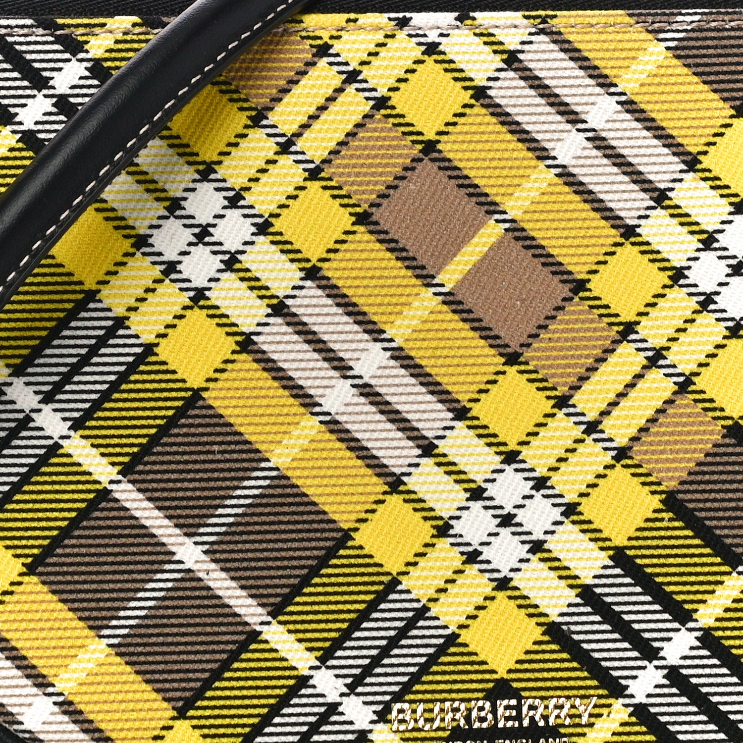 Burberry Olympia Mini Tartan Pouch Yellow 9 of 9