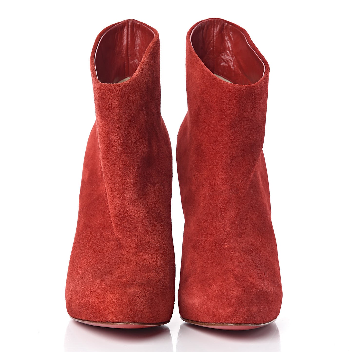 Veau Velours Ankle Boots 35.5 Carmin