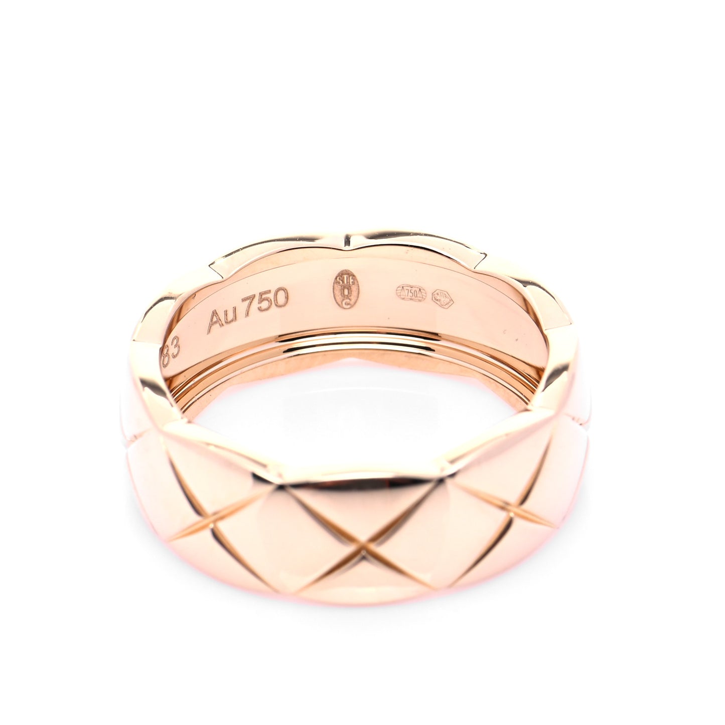 18K Beige Gold Small Coco Crush Ring 50 5.25