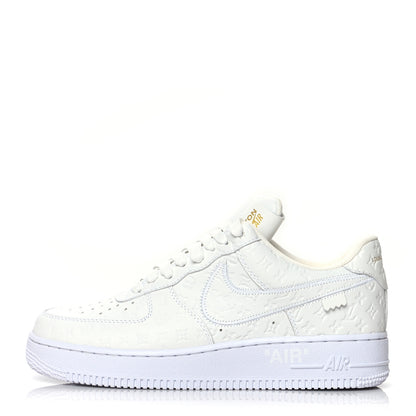 Louis Vuitton X NIKE AIR FORCE 1 Calfskin Monogram Mens Low Top Sneakers 7.5 White 1 of 15