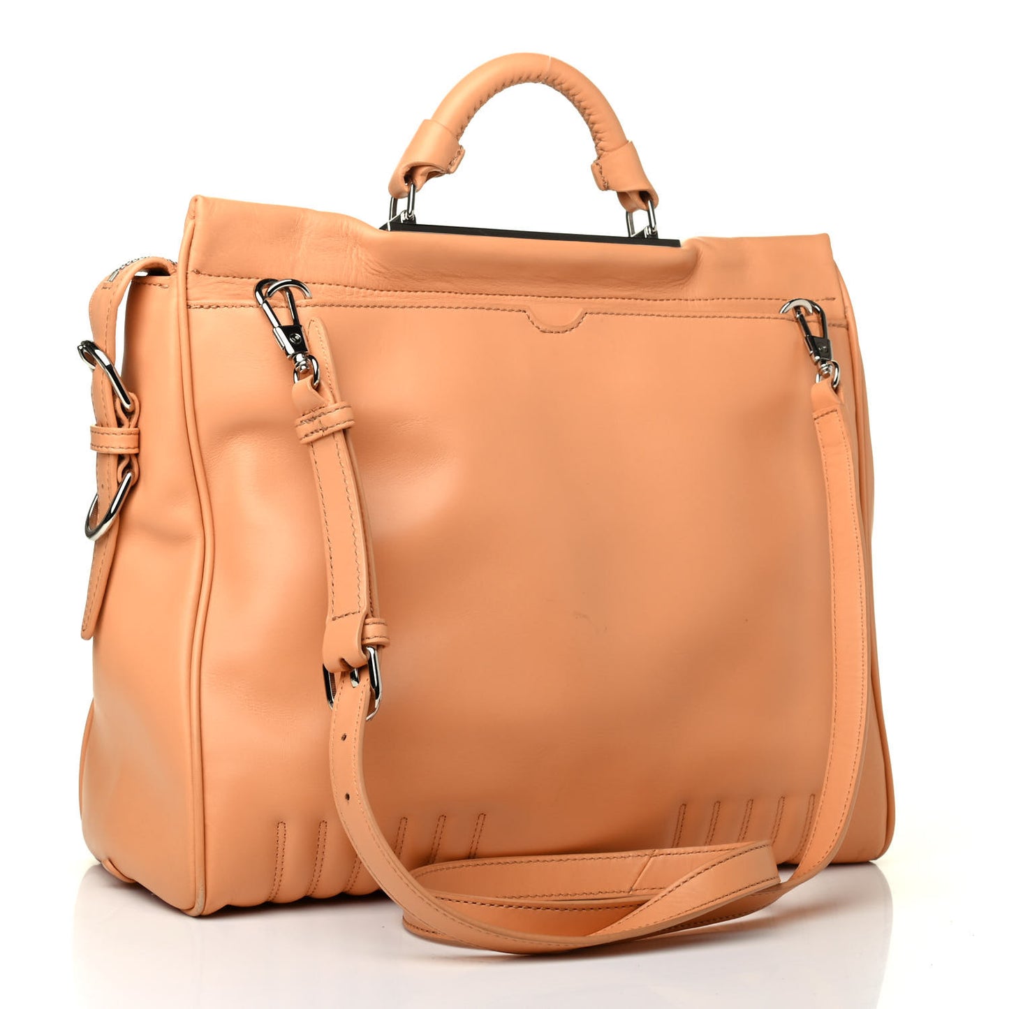 Calfskin Large Ryder Satchel Tan