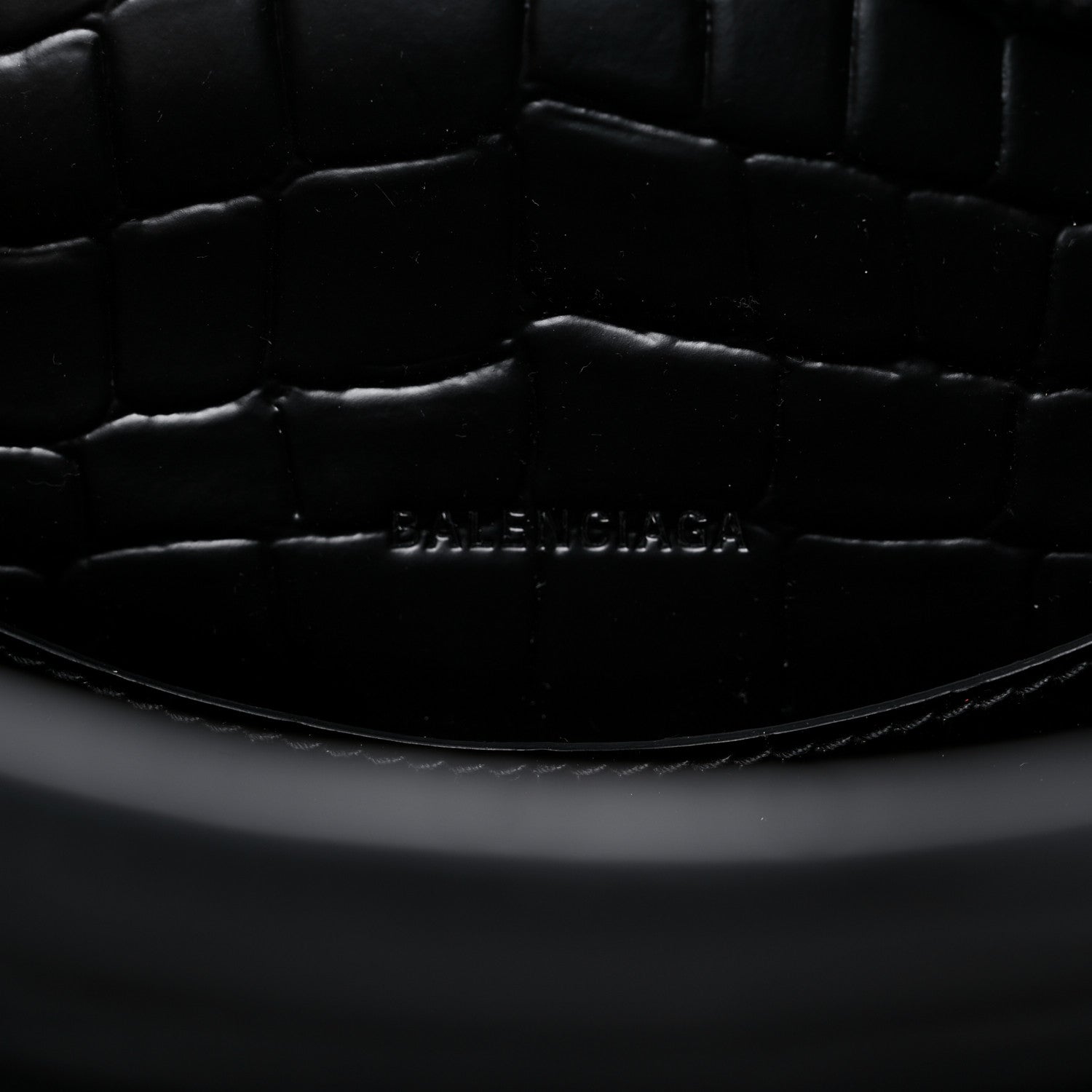 Balenciaga Semi Shiny Calfskin Crocodile Embossed Neo Classic Black Hardware S City Black 6 of 12